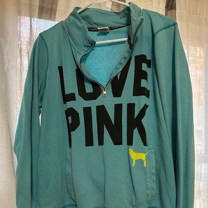 Pink 3/4 zip sweatshirt
